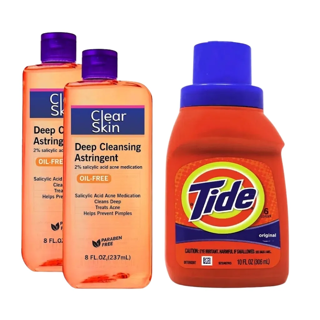 Clean & Clear Astringent & Liquid Detergent Pack