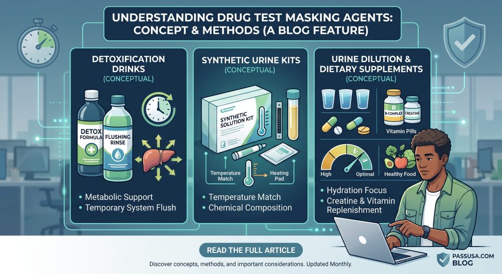 Masking Agents Beat Random Drug Tests