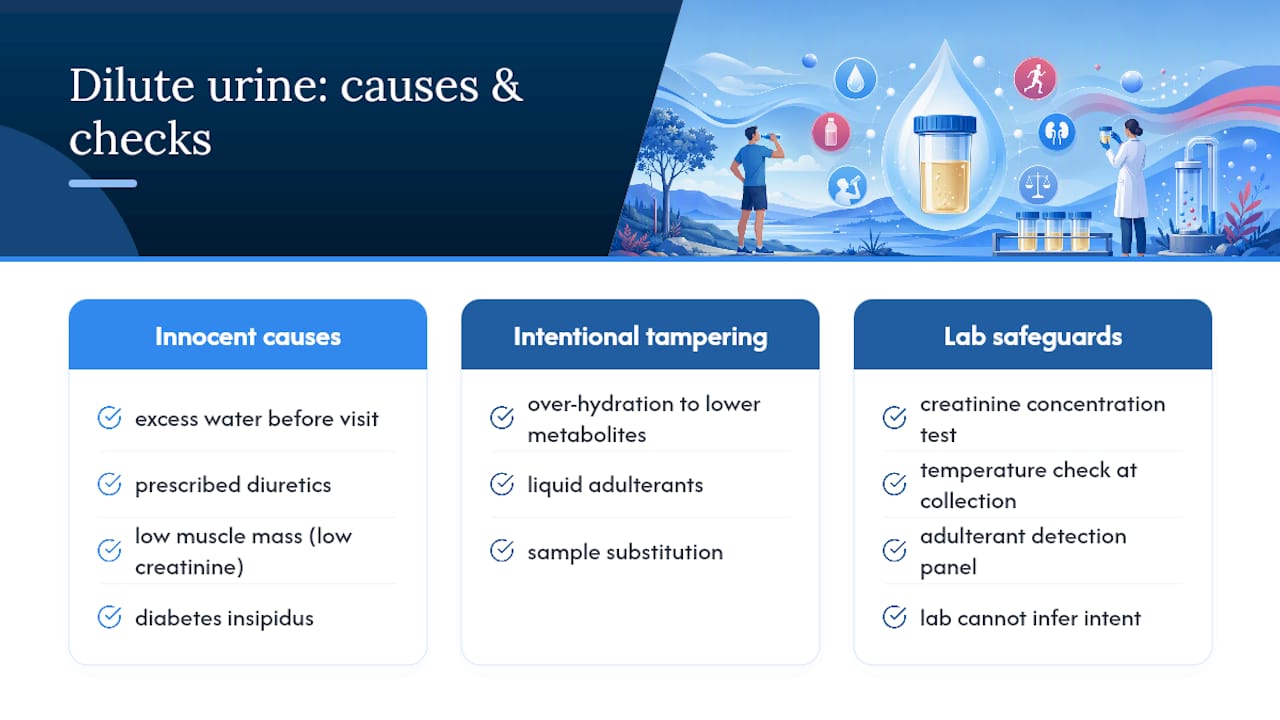 Why Urine Comes Back Diluted in the First Place — overview diagram
