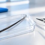 Hair strand prepared for forensic testing