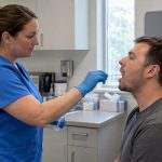 Observed workplace mouth swab collection
