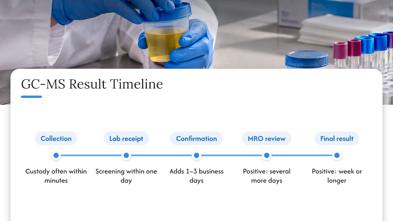 Timeline from collection through MRO review