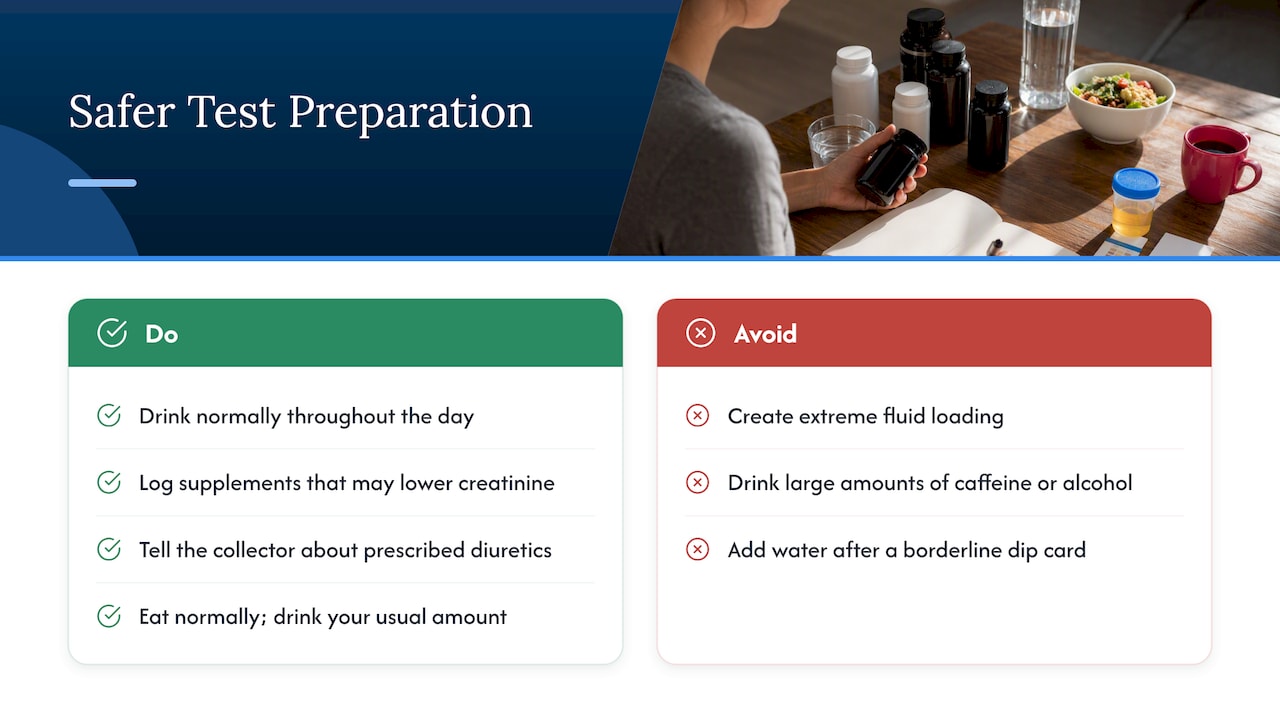 Practical, safe preparation steps to reduce dilute flags — overview diagram